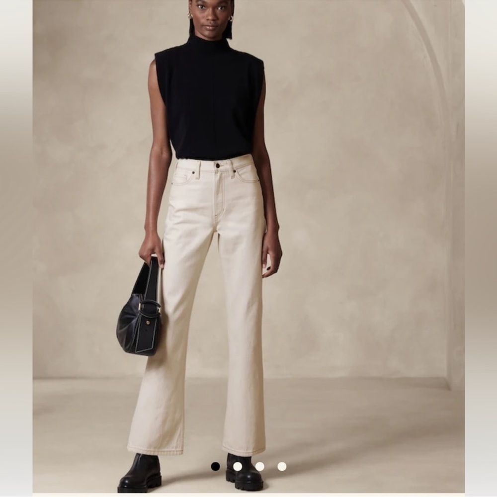 Banana Republic Bootcut Fit Beige Jeans